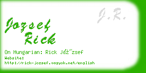 jozsef rick business card